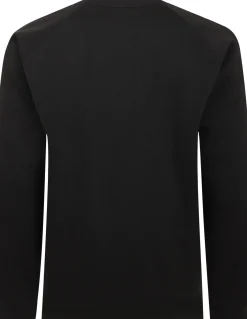 Bigdude Embroidered Crew Neck Jumper Black