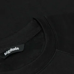 Bigdude Embroidered Crew Neck Jumper Black