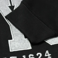 Bigdude Embroidered Crew Neck Jumper Black