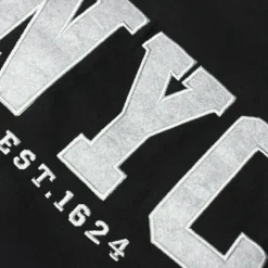 Bigdude Embroidered Crew Neck Jumper Black