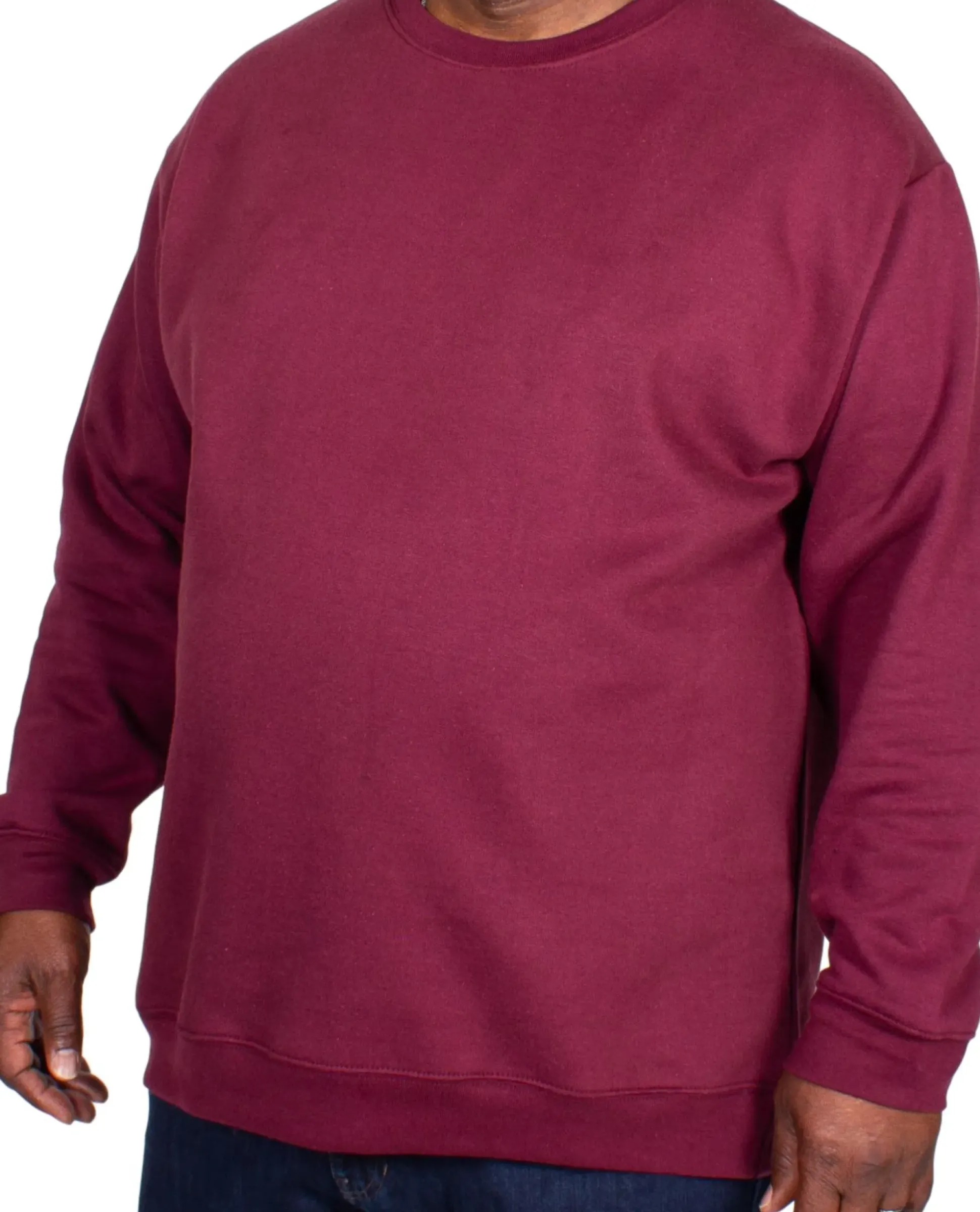Bigdude Essentials Jumper Burgundy Tall