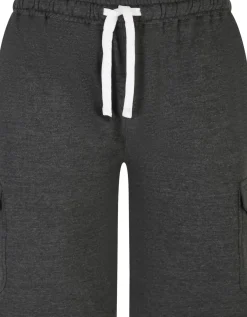 Bigdude Fleece Cargo Shorts Charcoal