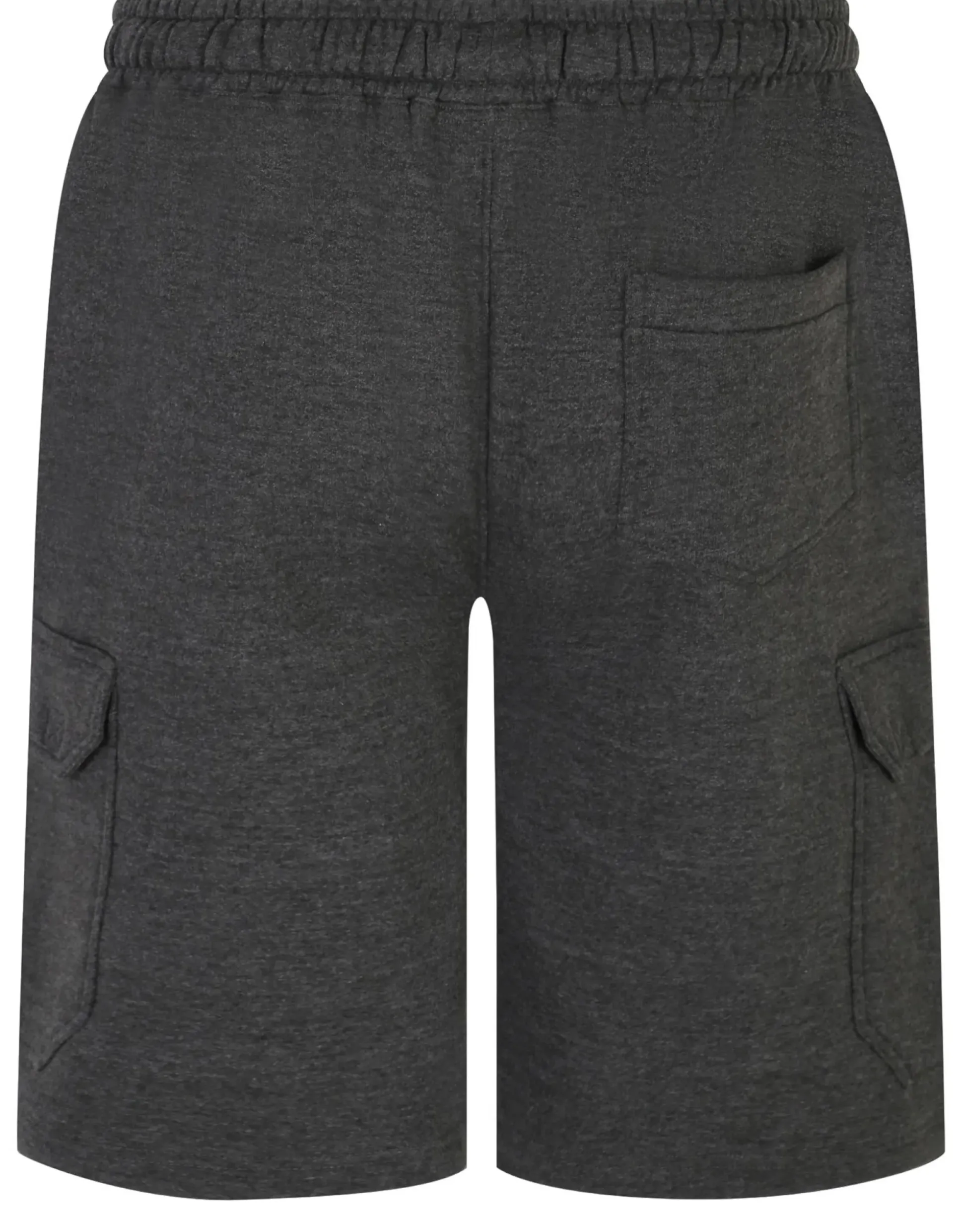Bigdude Fleece Cargo Shorts Charcoal