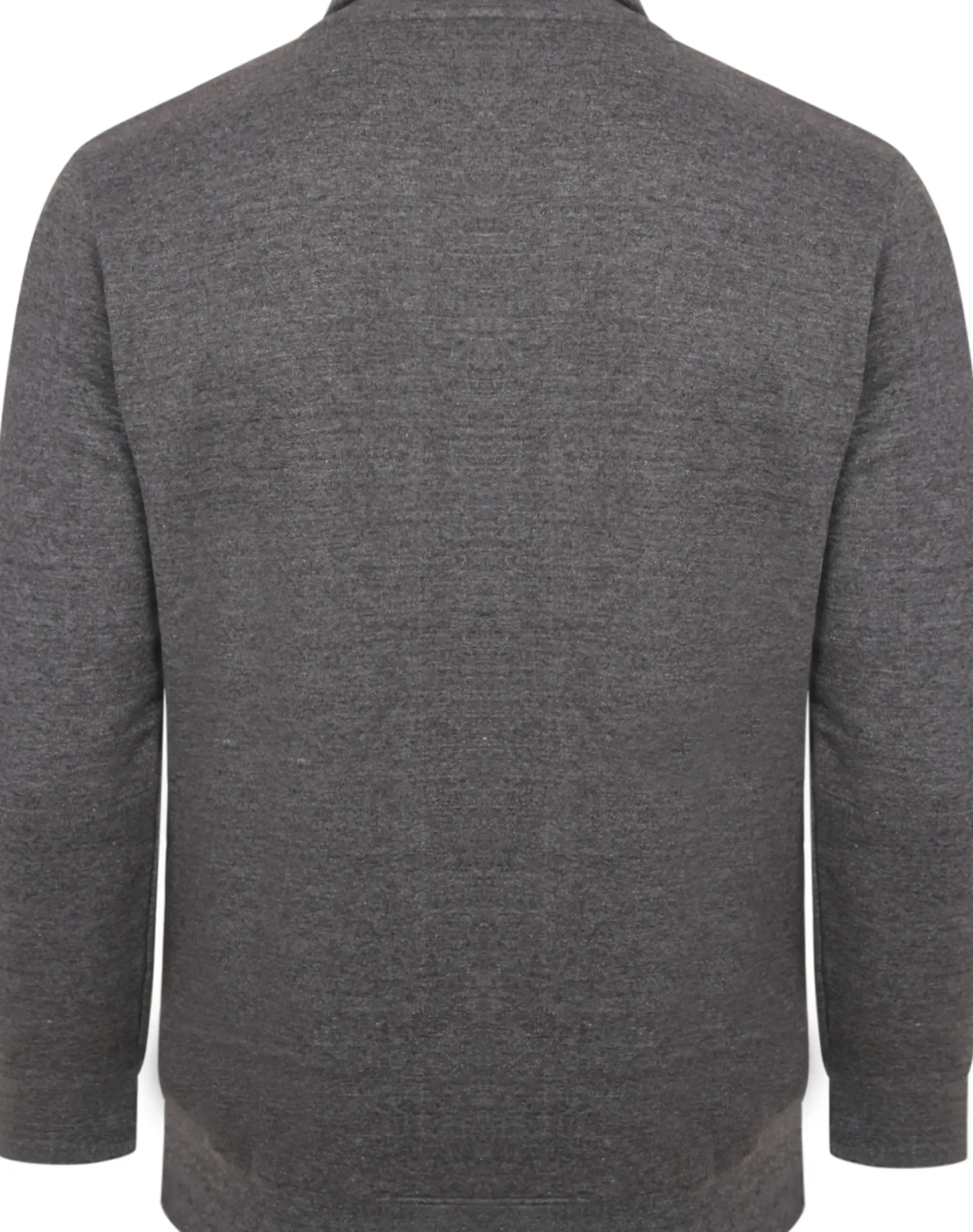 Bigdude Funnel Neck Full Zip Sweatshirt Charcoal