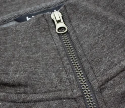 Bigdude Funnel Neck Full Zip Sweatshirt Charcoal