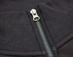 Bigdude Funnel Neck Full Zip Sweatshirt Black