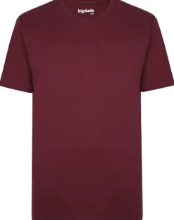 Bigdude Heavy Weight Plain T-Shirt Burgundy