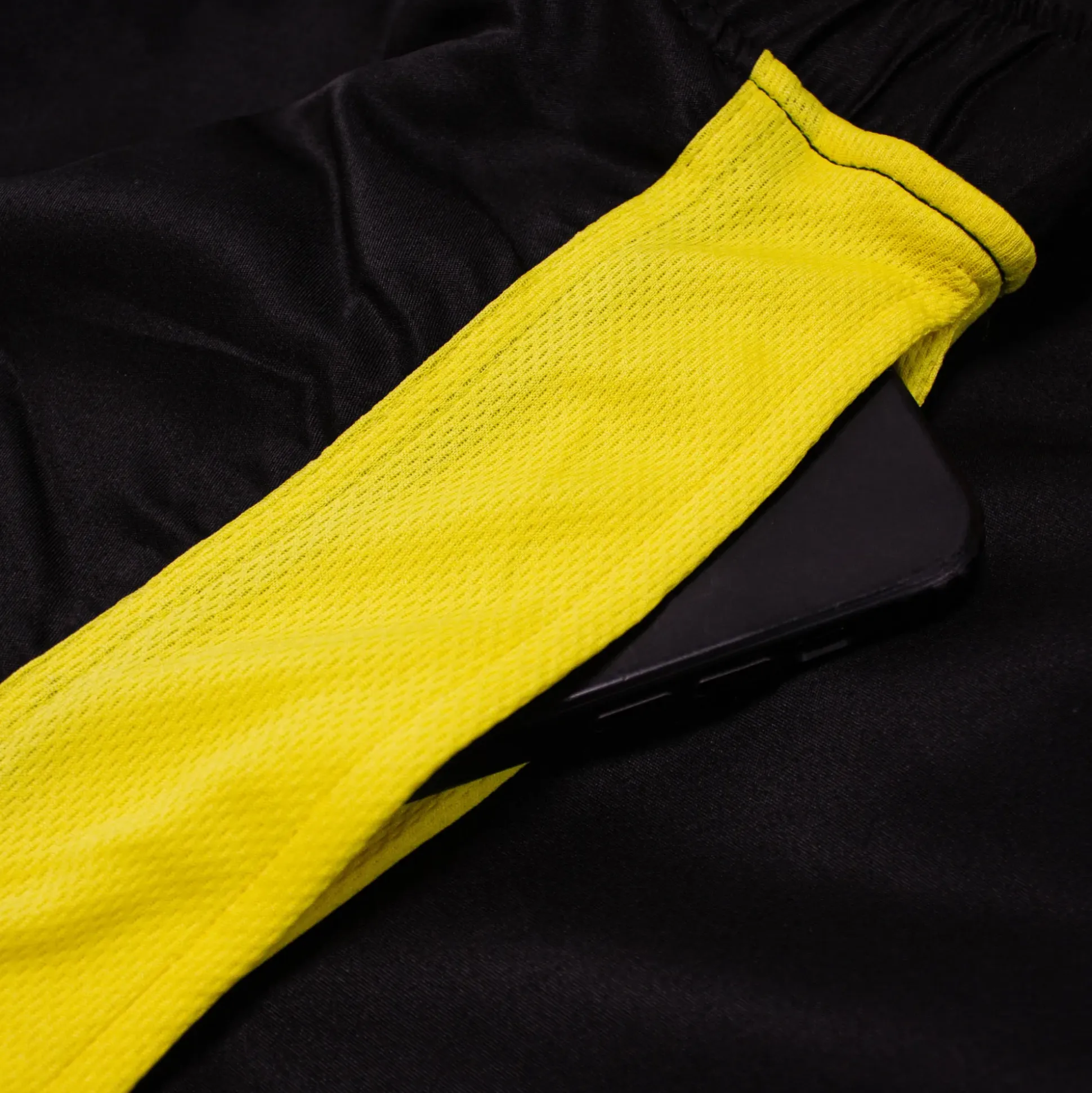 Bigdude Lightweight Active Gym Shorts Black/Yellow