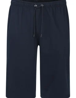 Bigdude Lightweight Cropped Loopback Joggers Navy