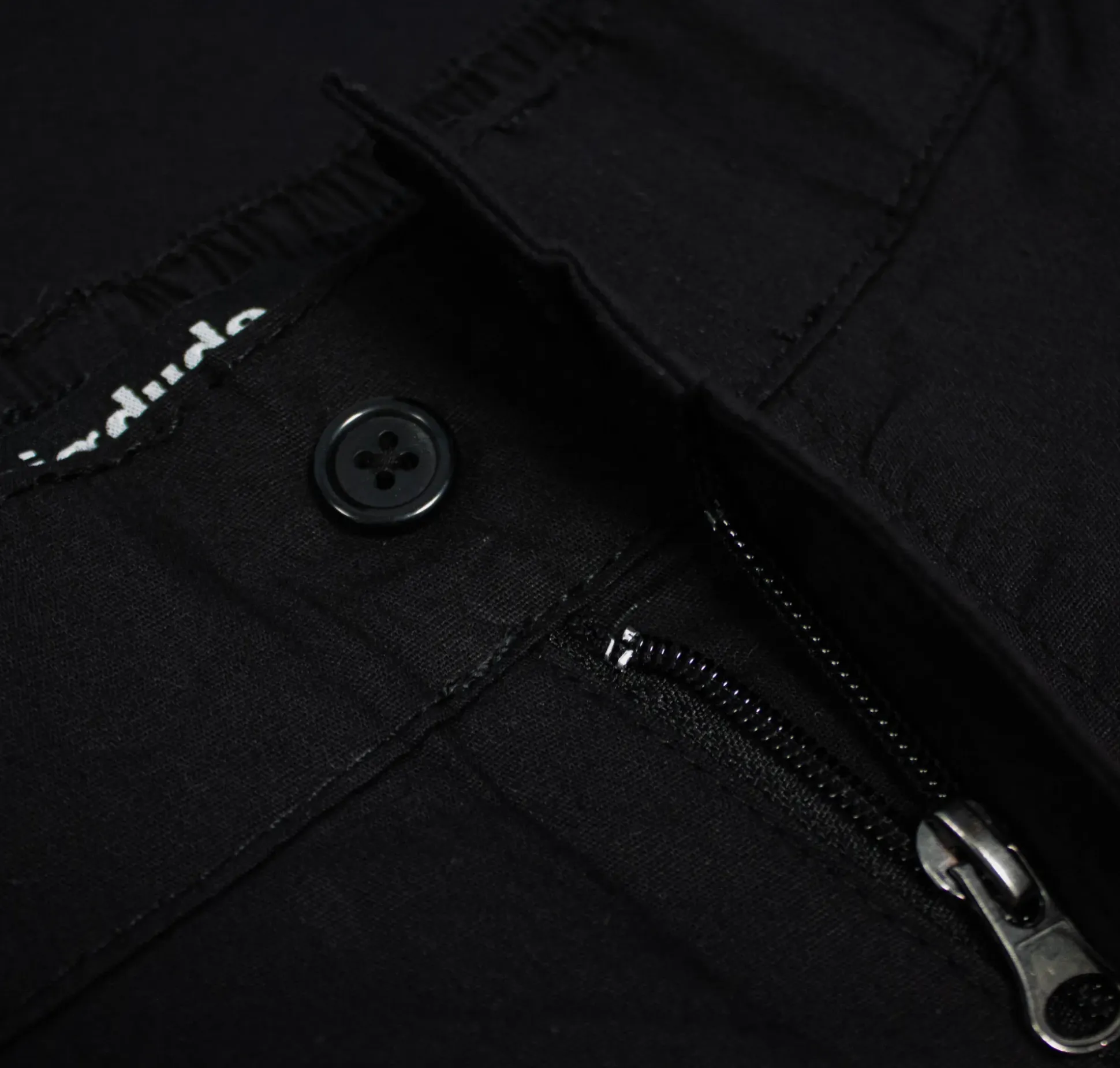 Bigdude Light Weight Elasticated Waist Cargo Shorts Black