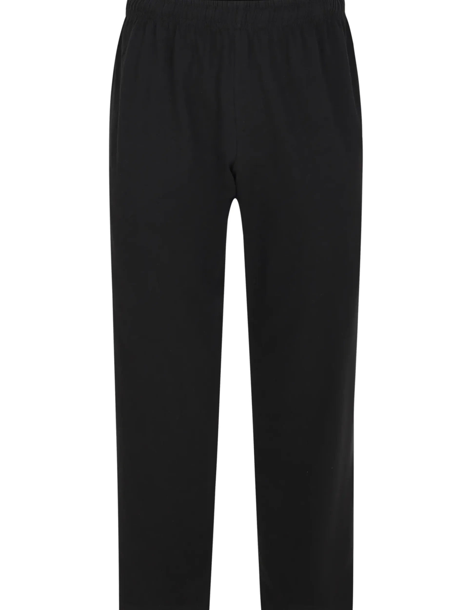 Bigdude Lightweight Jersey Open Hem Joggers Black