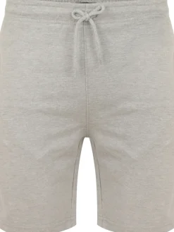 Bigdude Loop Back Jogger Shorts Grey Marl