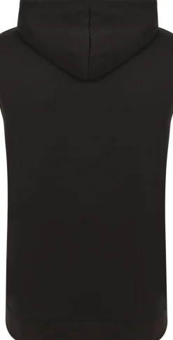 Bigdude Loop Back Sleeveless Hoody Black