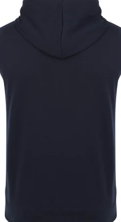 Bigdude Loop Back Sleeveless Hoody Navy
