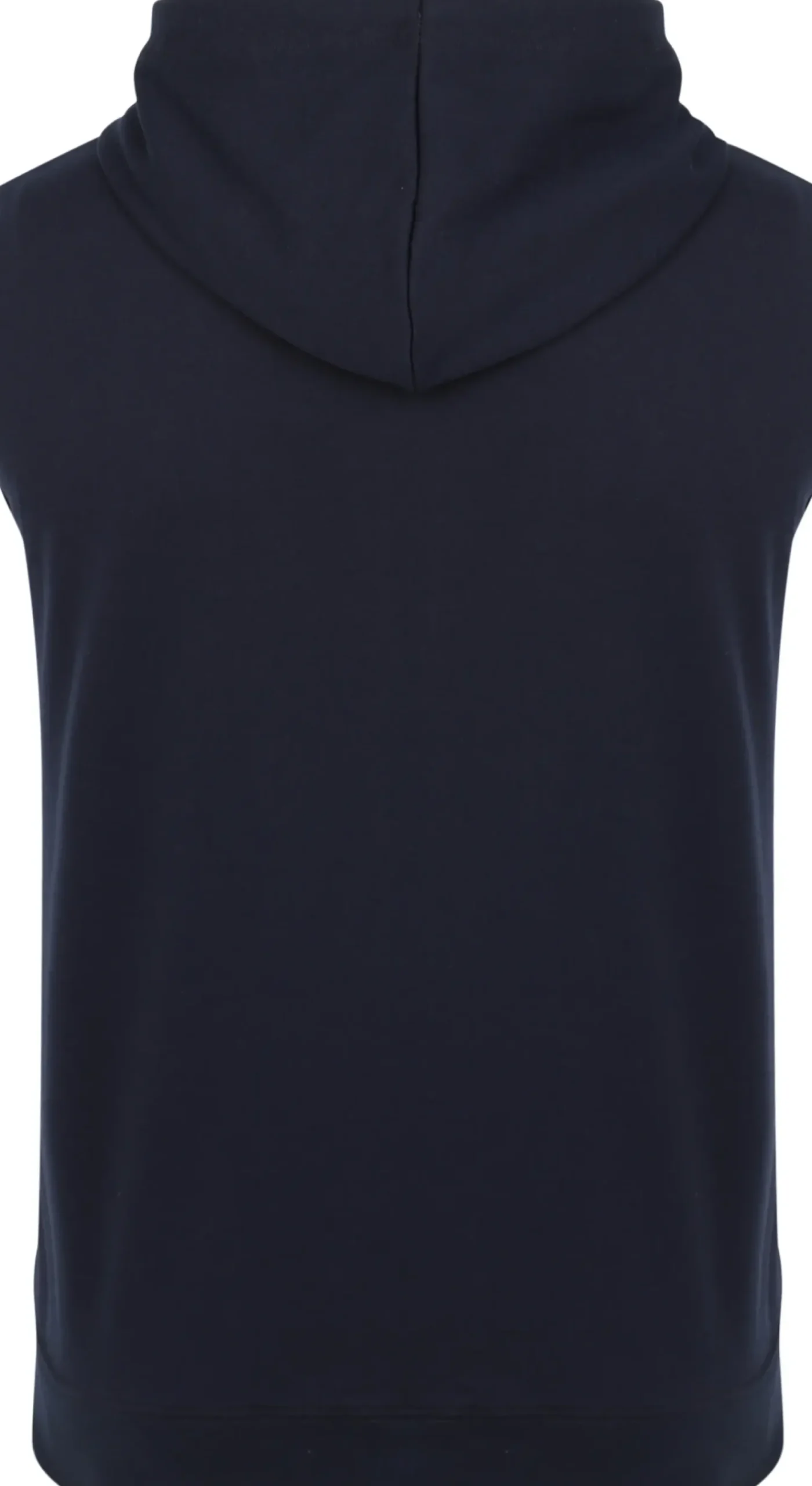 Bigdude Loop Back Sleeveless Hoody Navy Tall