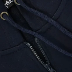 Bigdude Loop Back Sleeveless Hoody Navy Tall