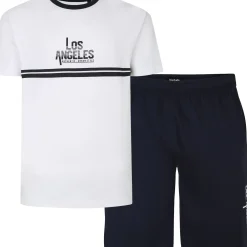 Bigdude Los Angeles Printed PJ Set White
