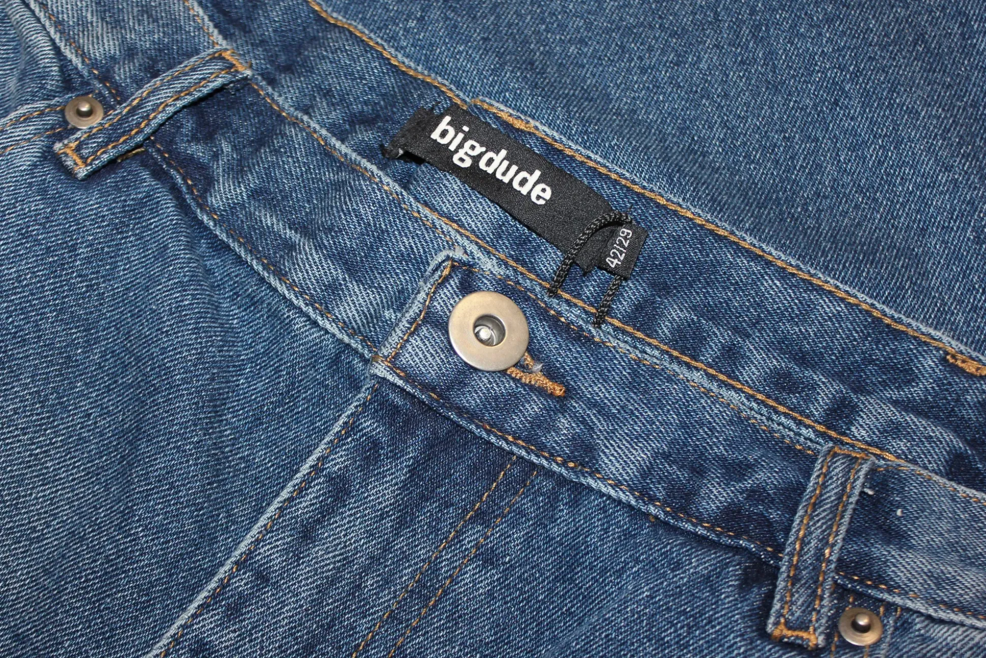 Bigdude Non Stretch Loose Fit Jeans Dark Wash