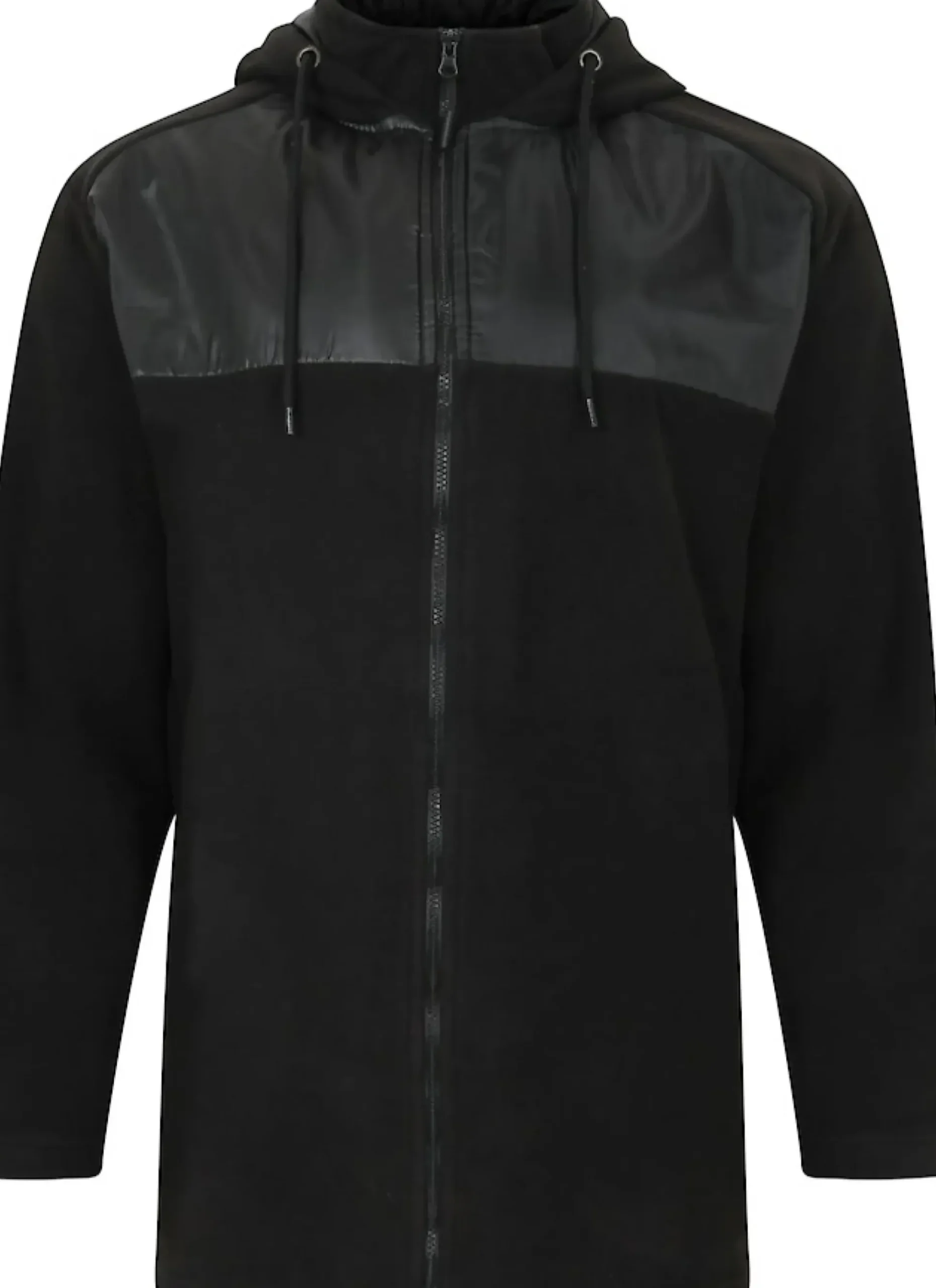 Bigdude Nylon Polar Fleece Jacket Black