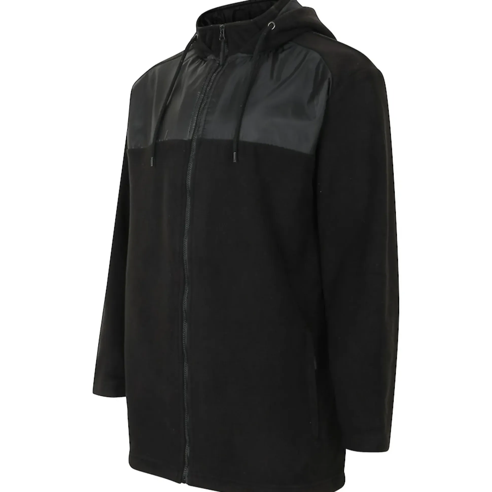 Bigdude Nylon Polar Fleece Jacket Black