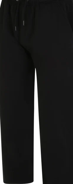 Bigdude Open Hem Joggers Black