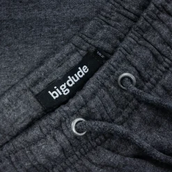 Bigdude Open Hem Joggers Charcoal
