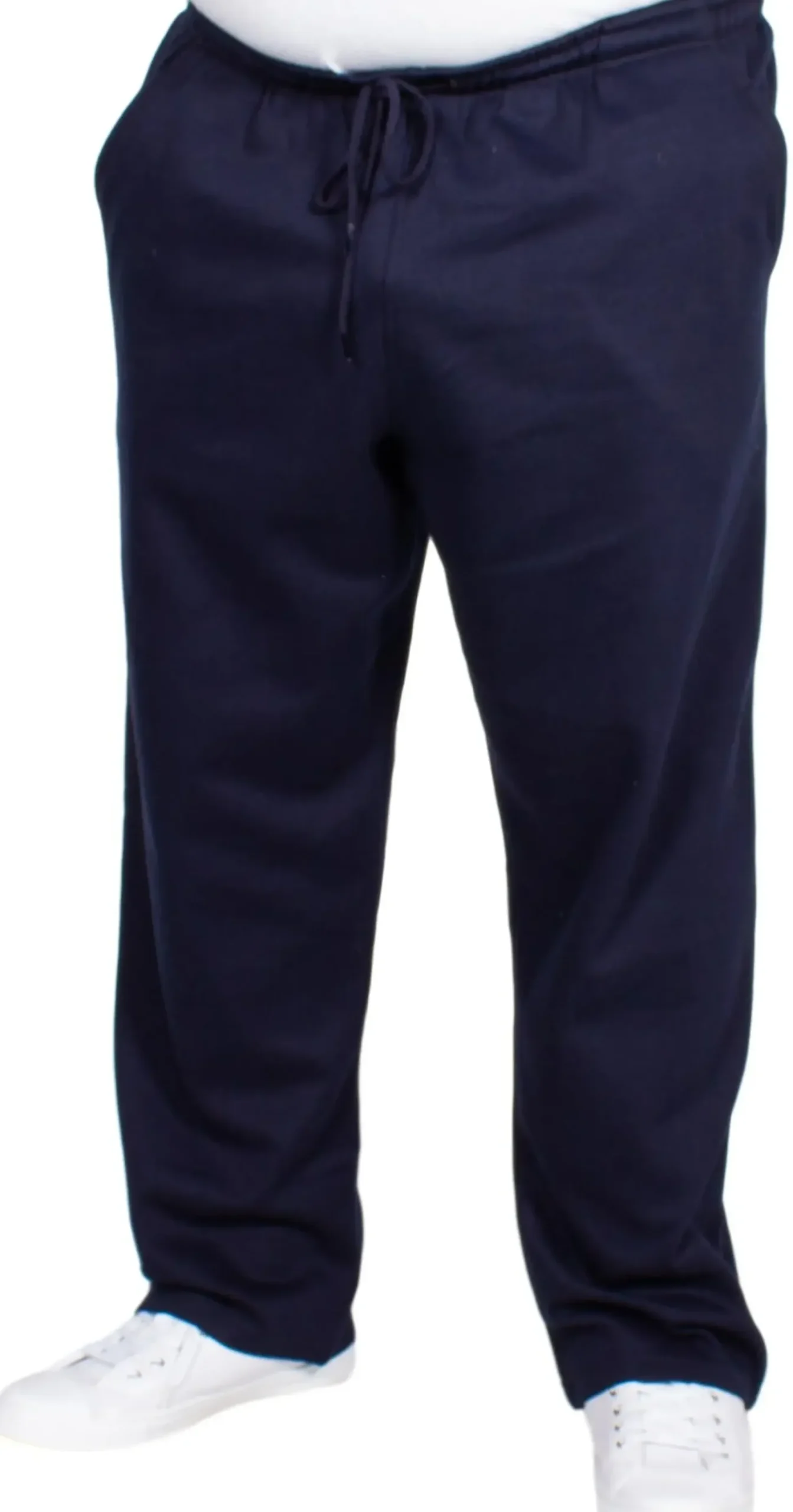 Bigdude Open Hem Joggers Navy