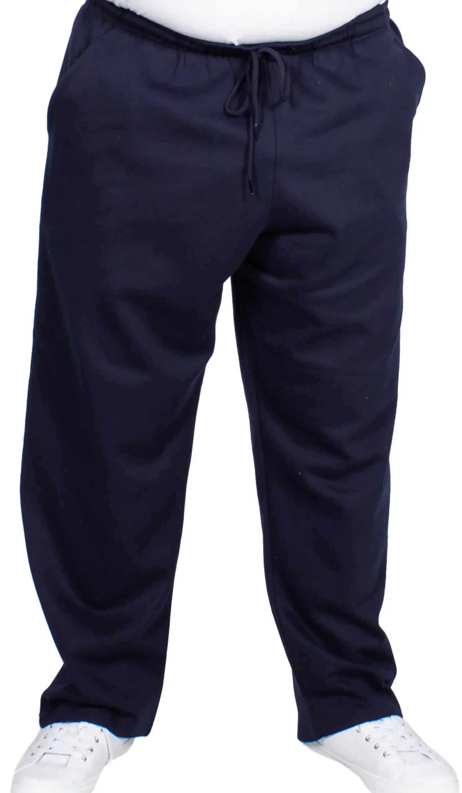 Bigdude Open Hem Joggers Navy