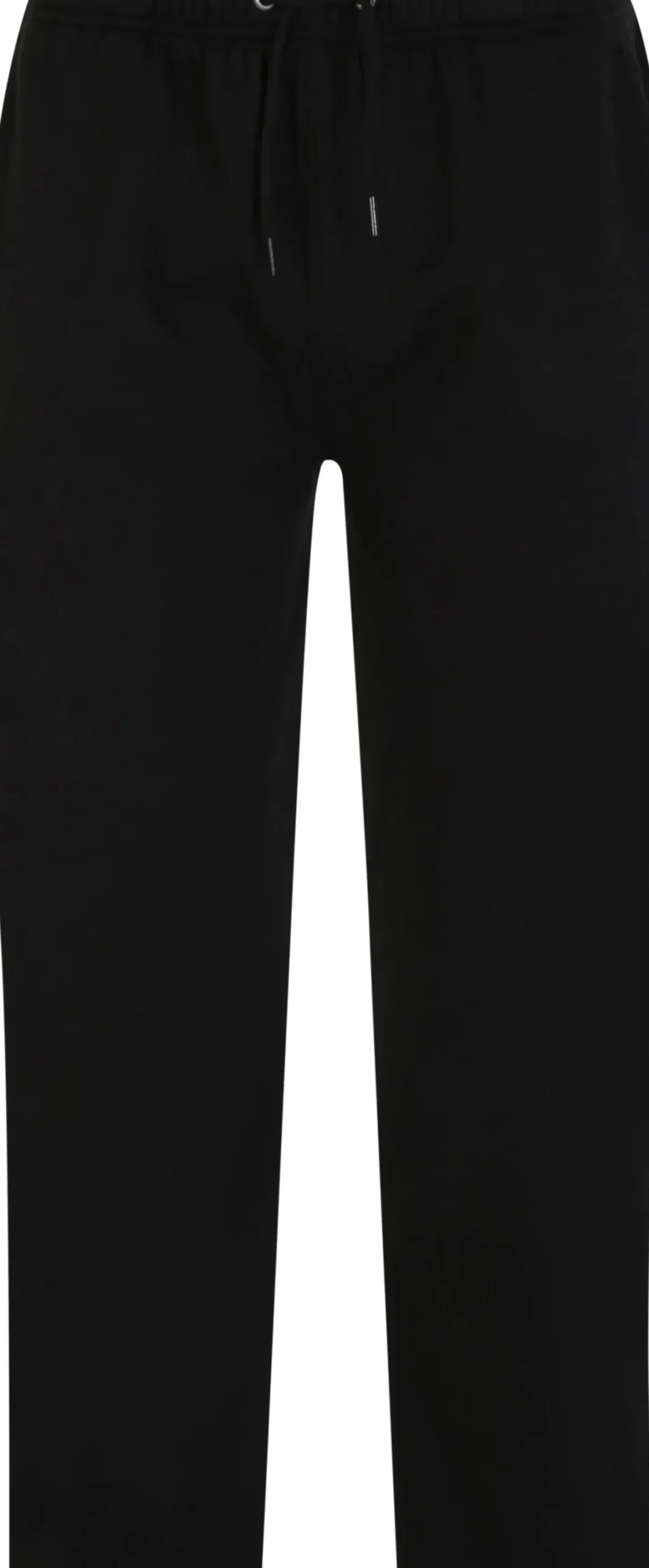 Bigdude Open Hem Joggers Twin Pack Black