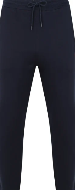 Bigdude Open Hem Loop Back Joggers Navy