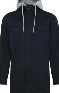 Bigdude Overshirt With Hood Navy