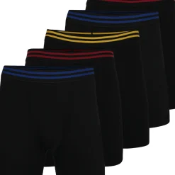 Bigdude 5 Pack Boxer Shorts Black