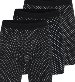 Bigdude 3 Pack Pattern Boxers Black