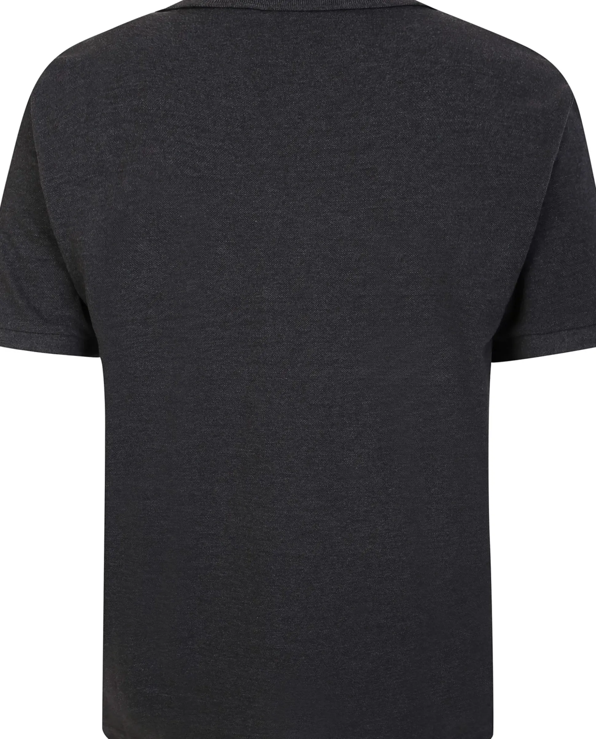 Bigdude 3 Pack Plain Polo Shirts Black/Charcoal/Navy