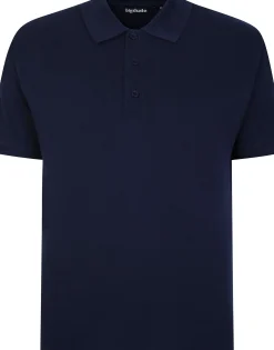 Bigdude 3 Pack Plain Polo Shirts Black/Charcoal/Navy