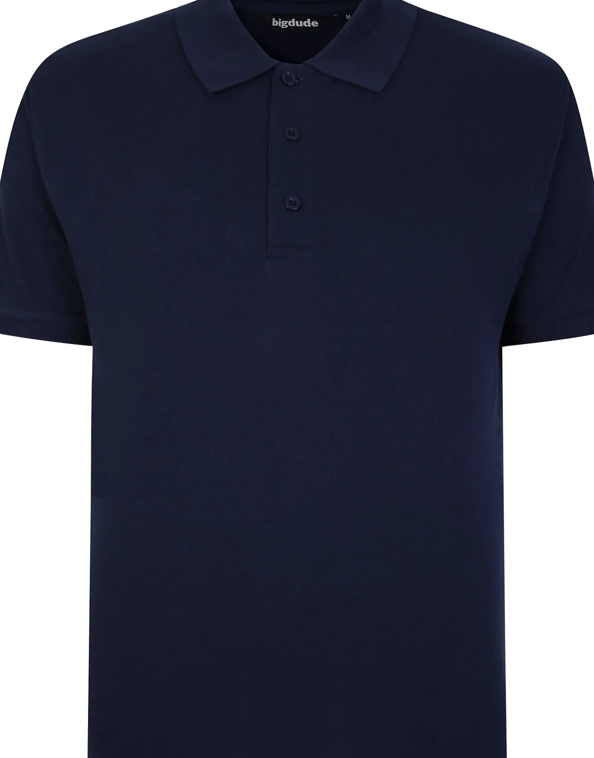 Bigdude 3 Pack Plain Polo Shirts Black/Charcoal/Navy