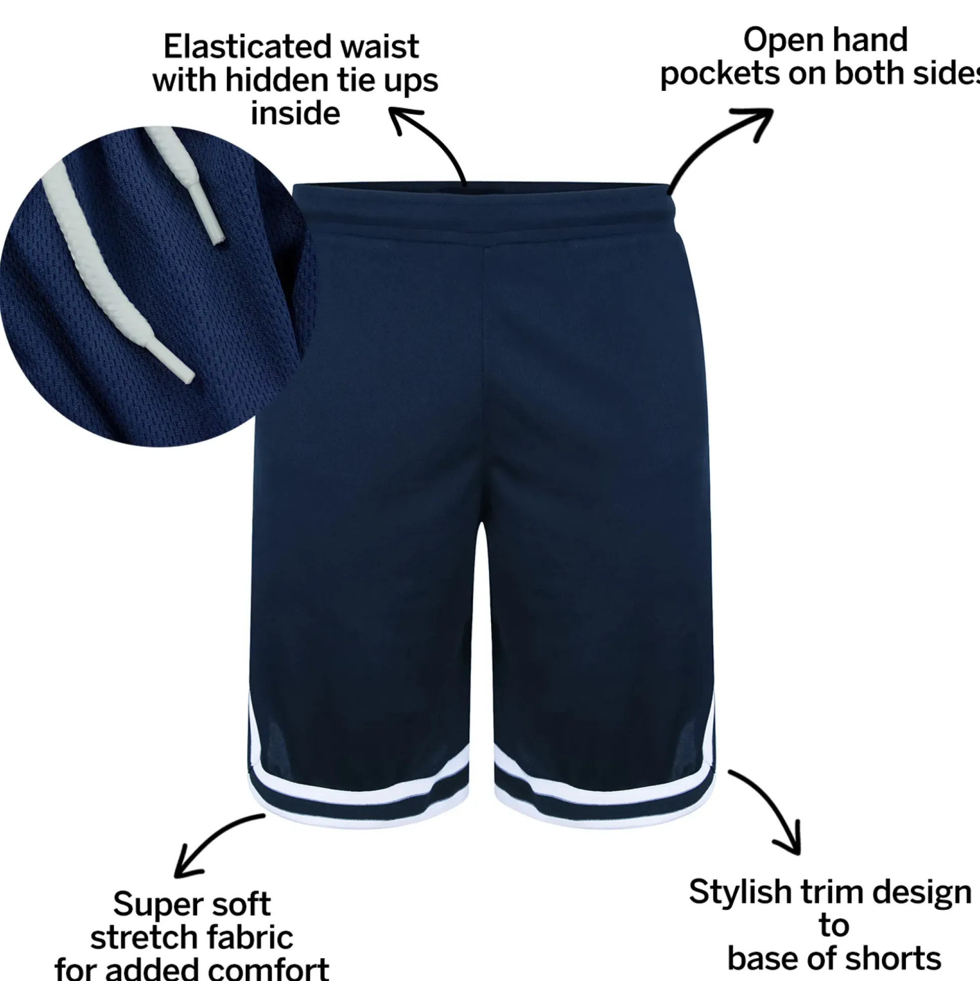 Bigdude Performance Shorts Navy