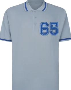 Bigdude 65 Pique Polo Light Blue