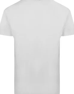 Bigdude Plain Crew Neck T-Shirt With Pocket White
