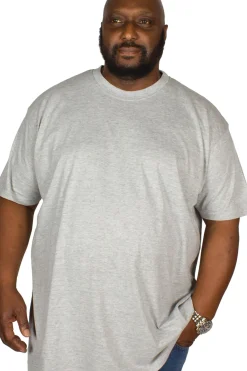 Bigdude Plain Crew Neck T-Shirt Grey