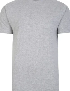 Bigdude Plain Crew Neck T-Shirt Grey