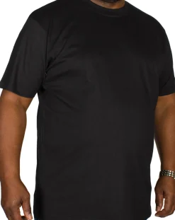Bigdude Plain Crew Neck T-Shirt Black