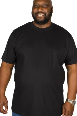 Bigdude Plain Crew Neck T-Shirt Black