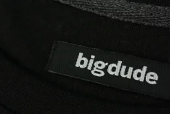 Bigdude Plain Crew Neck T-Shirt Black Tall