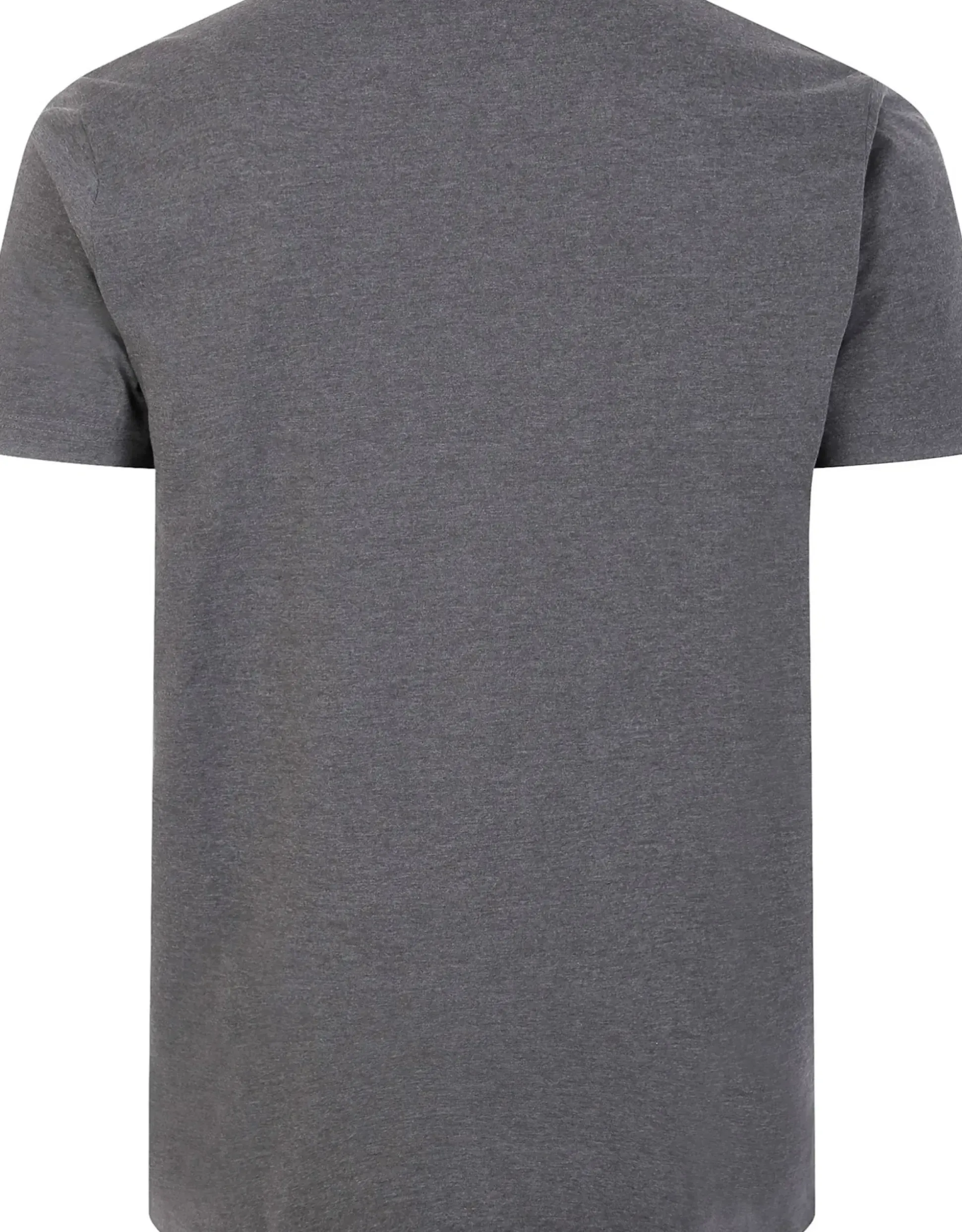 Bigdude Plain Crew Neck T-Shirt Charcoal Tall