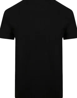 Bigdude Plain Crew Neck T-Shirt With Pocket Black