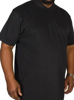Bigdude Plain Polo Shirt Black Tall