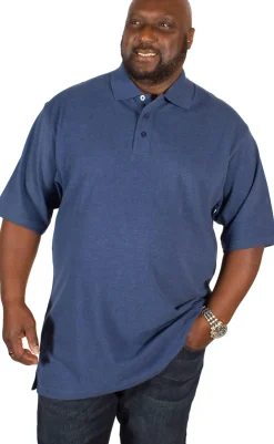 Bigdude Plain Polo Shirt Denim