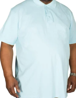 Bigdude Plain Polo Shirt Light Blue