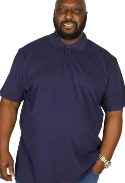 Bigdude Plain Polo Shirt- Navy